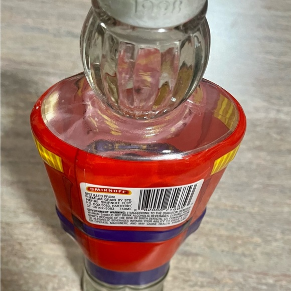 Vintage 1998 Smirnoff vodka Nutcracker empty glass bottle - Picture 13 of 16
